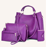 High Quality 3 Piece Synthetic Leather Shoulder Bag