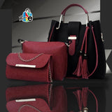 3 PCS HIGH QUILTY LEATHER BAGS