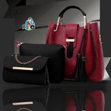 3 PCS HIGH QUILTY LEATHER BAGS