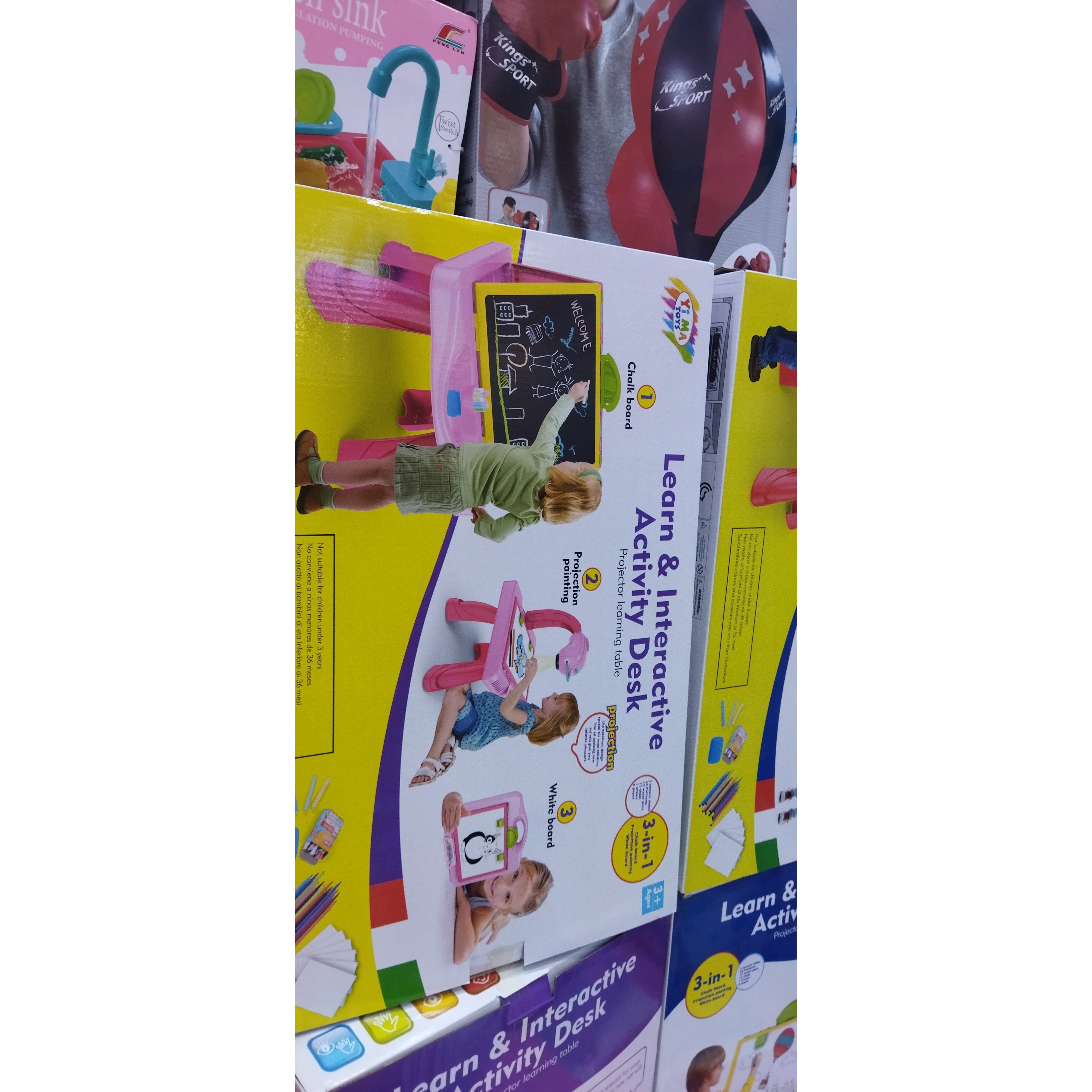 3IN1 LEARN & INTERACTIVE ACTIVITY DESK FOR KIDS